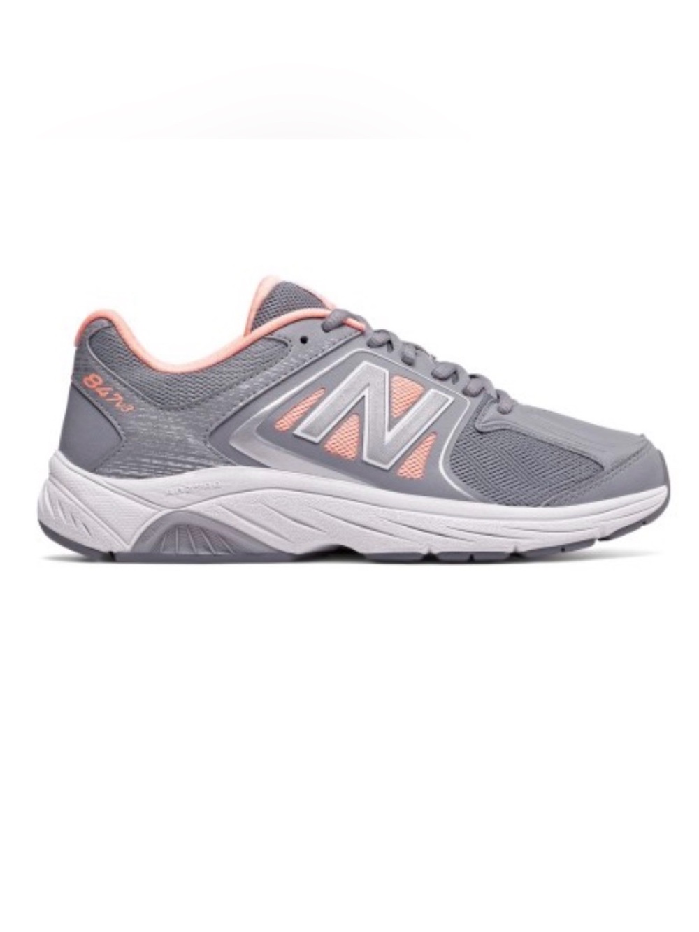New Balance Gray and Pink Women's Athletic Sneakers